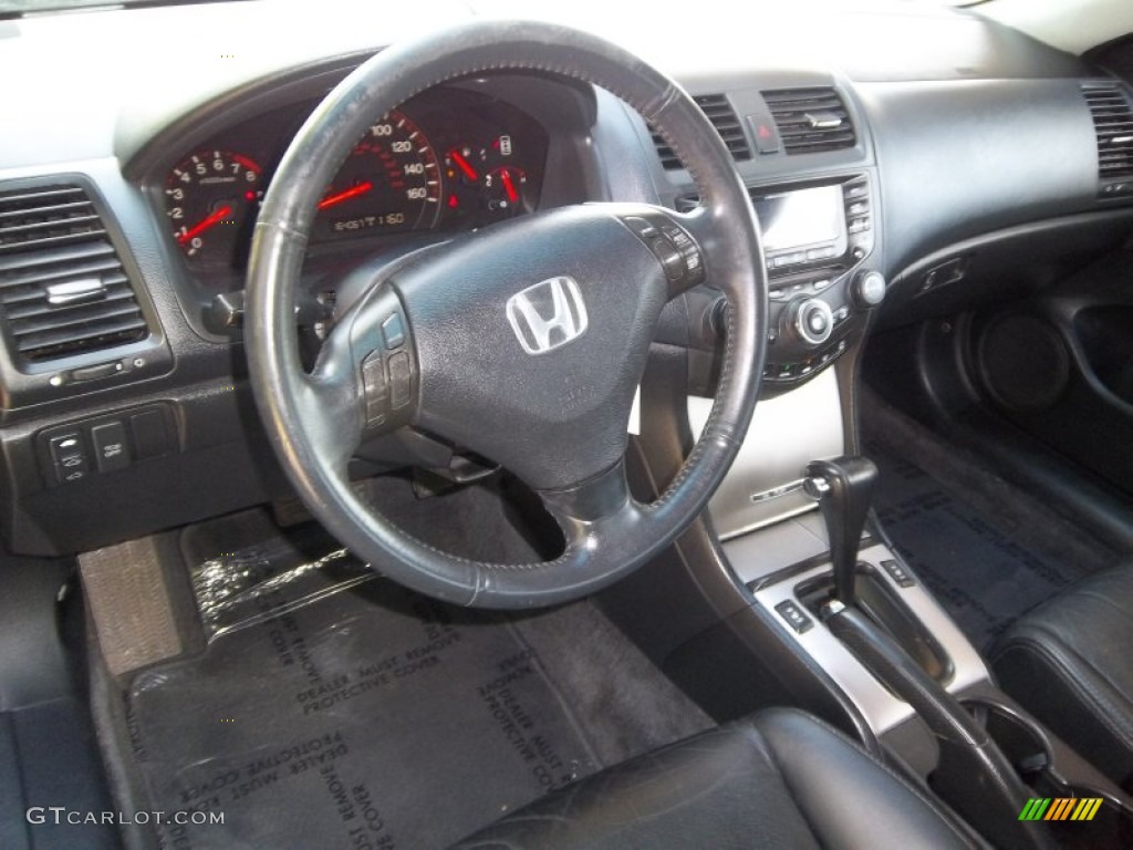 2003 Accord EX V6 Coupe - Sapphire Blue Pearl / Black photo #6