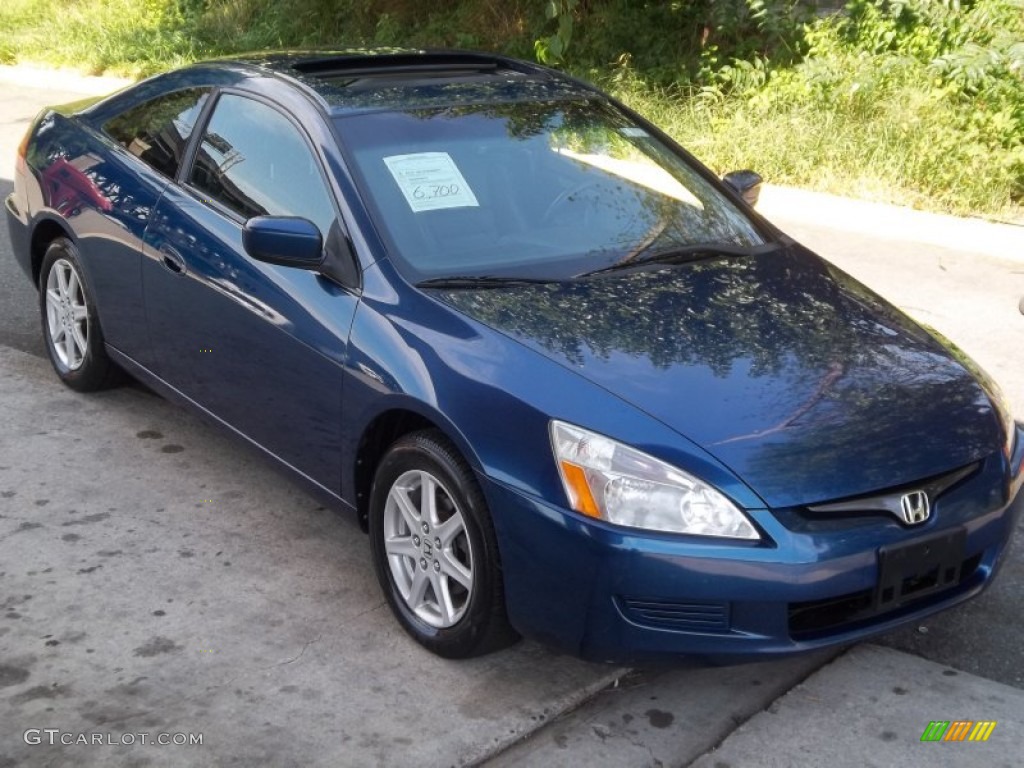 2003 Accord EX V6 Coupe - Sapphire Blue Pearl / Black photo #23