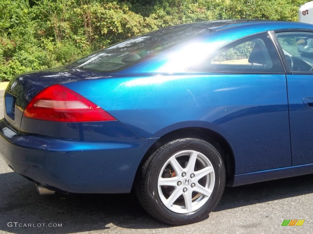 2003 Accord EX V6 Coupe - Sapphire Blue Pearl / Black photo #26