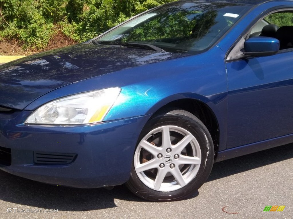 2003 Accord EX V6 Coupe - Sapphire Blue Pearl / Black photo #29
