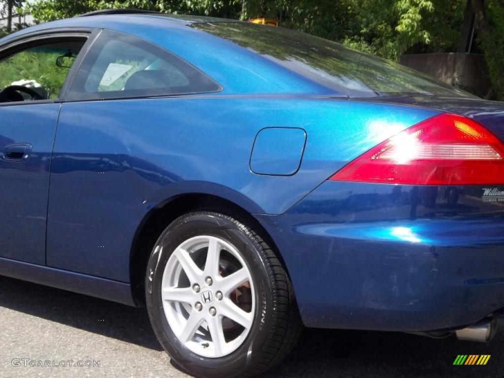 2003 Accord EX V6 Coupe - Sapphire Blue Pearl / Black photo #30