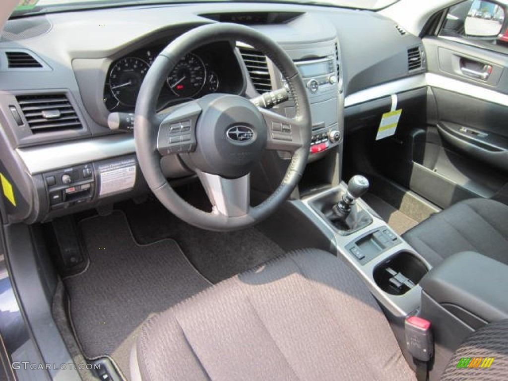 Off Black Interior 2011 Subaru Outback 2.5i Premium Wagon Photo #53770370
