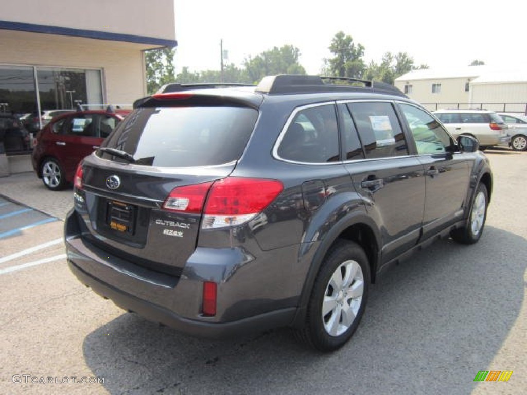 2011 Outback 2.5i Premium Wagon - Graphite Gray Metallic / Off Black photo #7