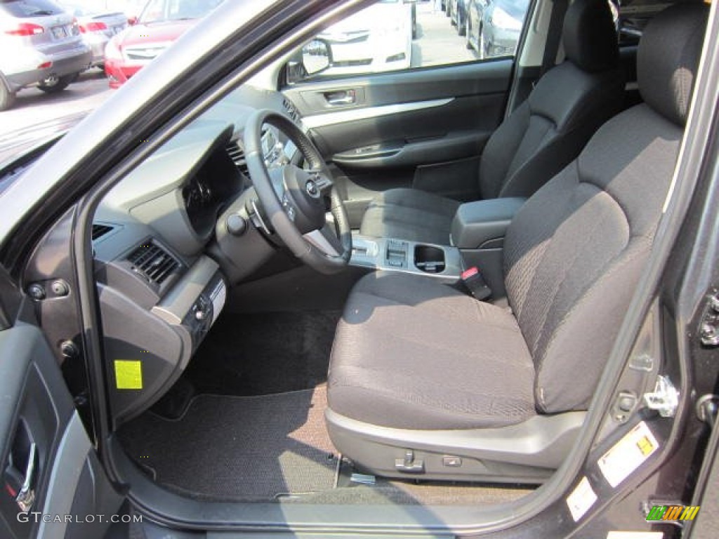 2011 Outback 2.5i Premium Wagon - Graphite Gray Metallic / Off Black photo #10