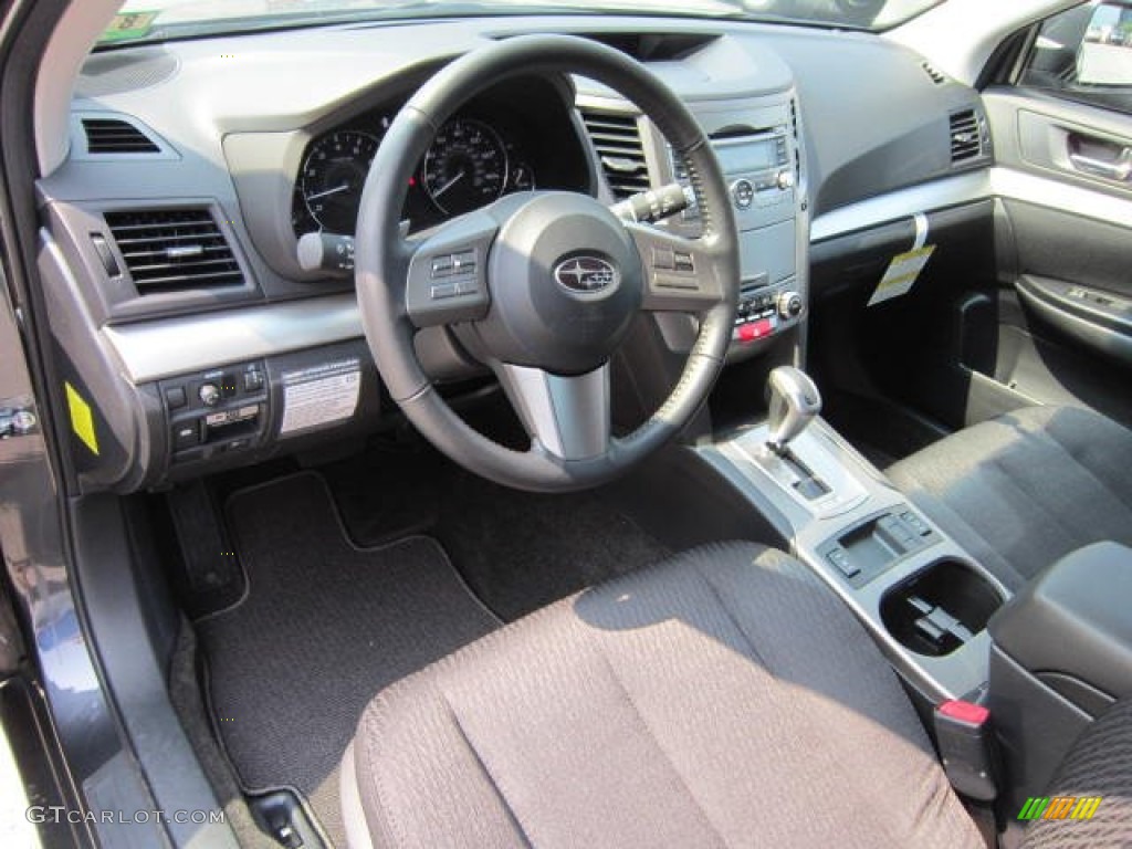 2011 Outback 2.5i Premium Wagon - Graphite Gray Metallic / Off Black photo #11
