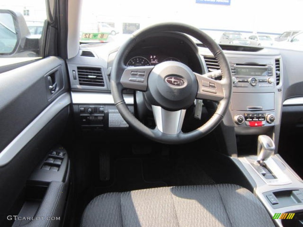 2011 Outback 2.5i Premium Wagon - Graphite Gray Metallic / Off Black photo #14