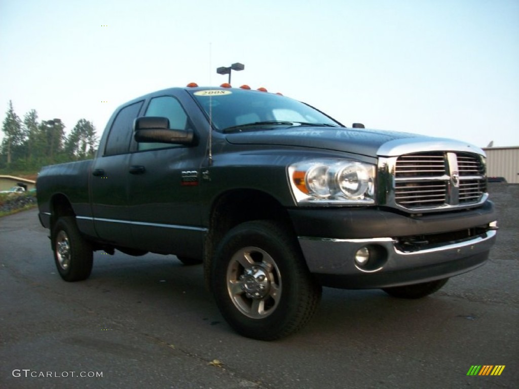 2008 Ram 3500 SLT Quad Cab 4x4 - Mineral Gray Metallic / Medium Slate Gray photo #8