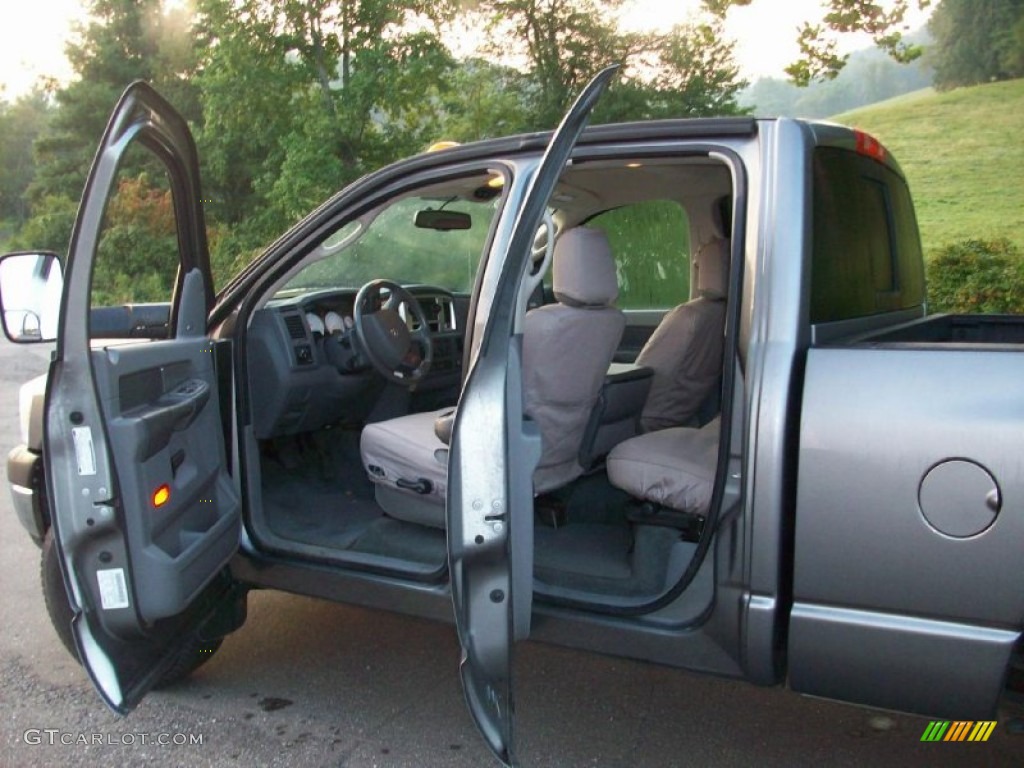 Medium Slate Gray Interior 2008 Dodge Ram 3500 SLT Quad Cab 4x4 Photo #53771672