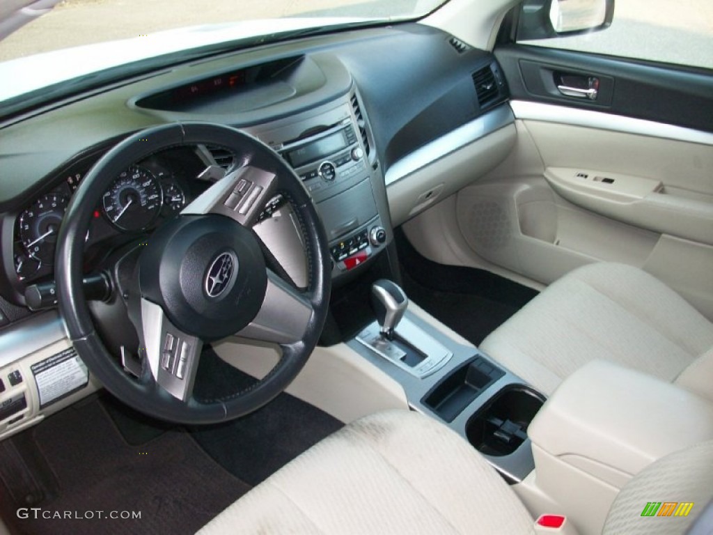 Warm Ivory Interior 2010 Subaru Outback 2.5i Premium Wagon Photo #53771987