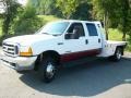 1999 Oxford White Ford F550 Super Duty XLT Regular Cab 4x4 Flat Bed  photo #1