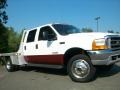 1999 Oxford White Ford F550 Super Duty XLT Regular Cab 4x4 Flat Bed  photo #5