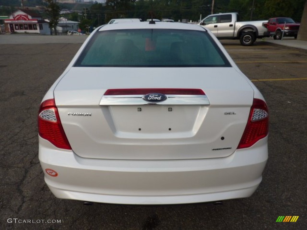 2011 Fusion SEL V6 - White Platinum Tri-Coat / Charcoal Black photo #3