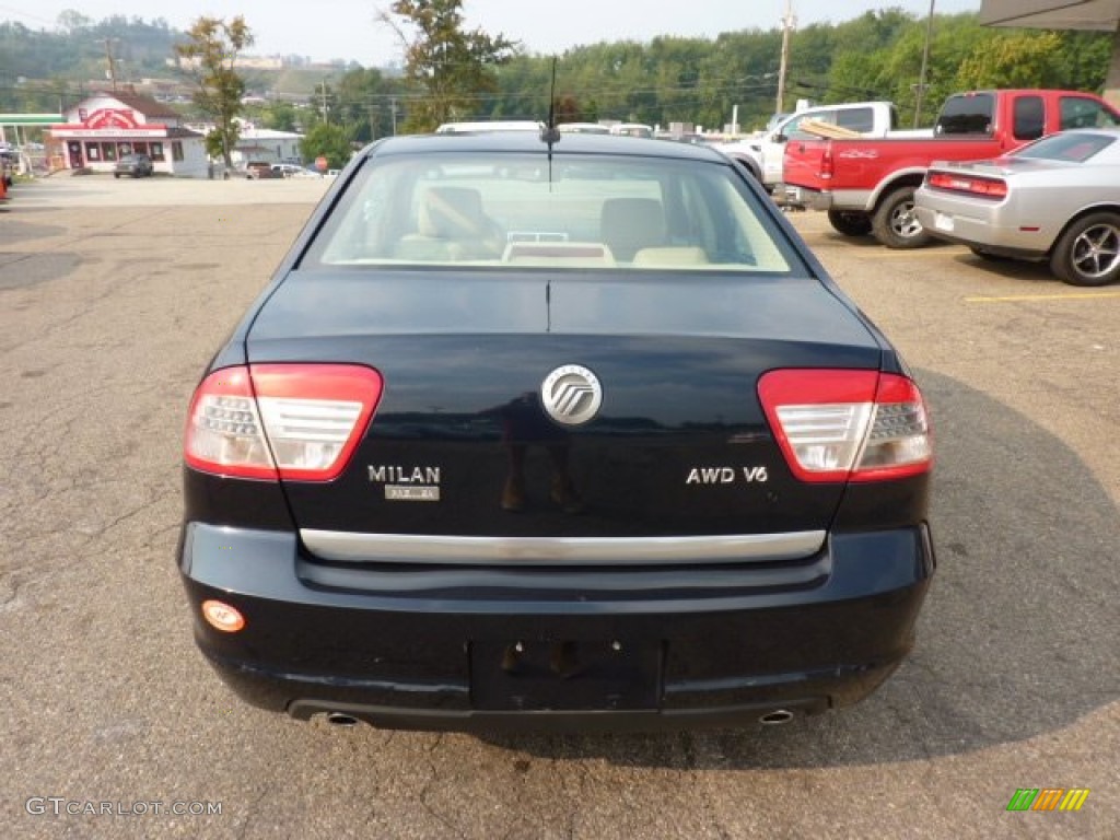 2008 Milan V6 Premier AWD - Dark Blue Metallic / Camel photo #3