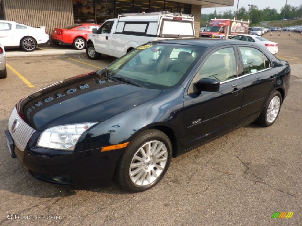 2008 Milan V6 Premier AWD - Dark Blue Metallic / Camel photo #8