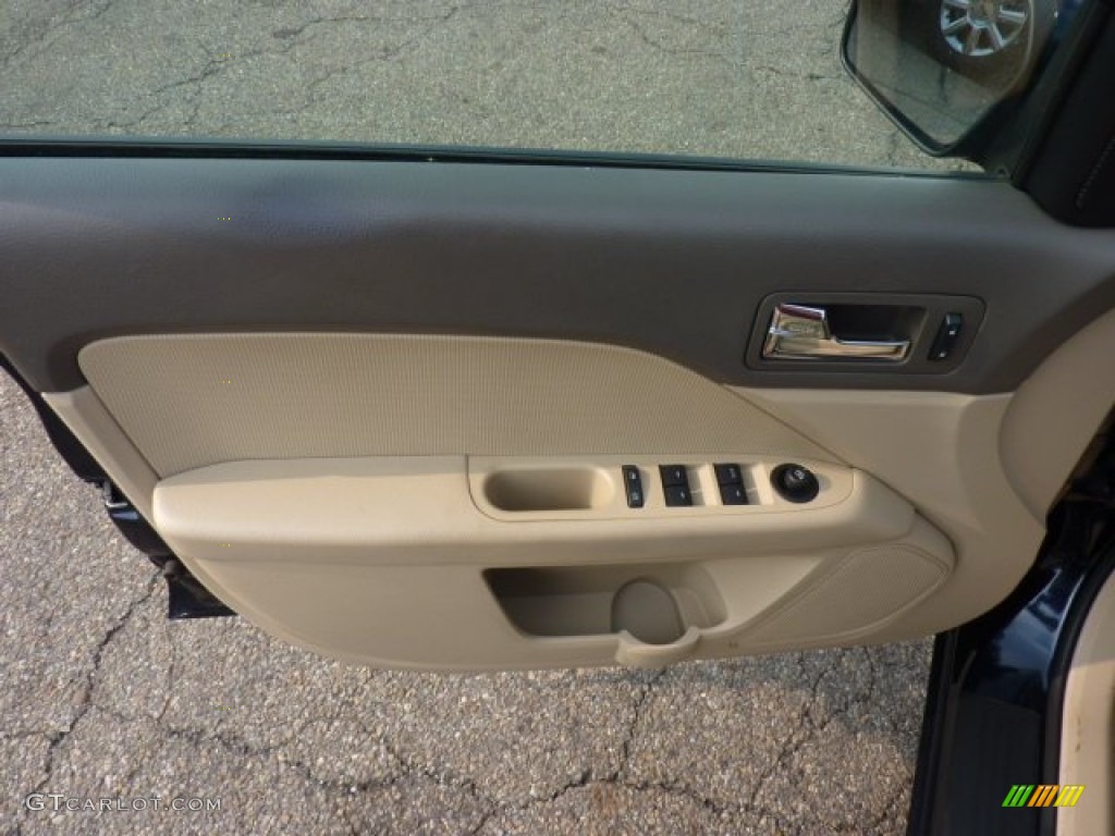 2008 Milan V6 Premier AWD - Dark Blue Metallic / Camel photo #14