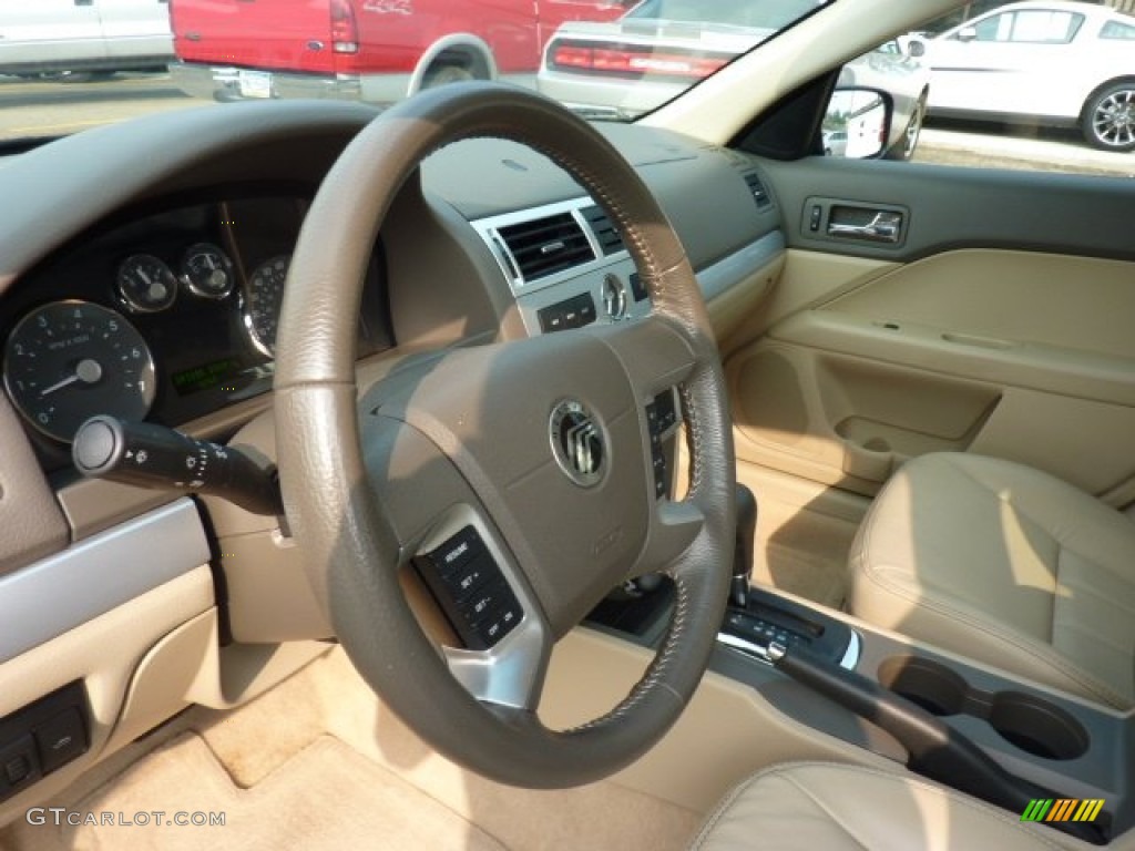 2008 Milan V6 Premier AWD - Dark Blue Metallic / Camel photo #16