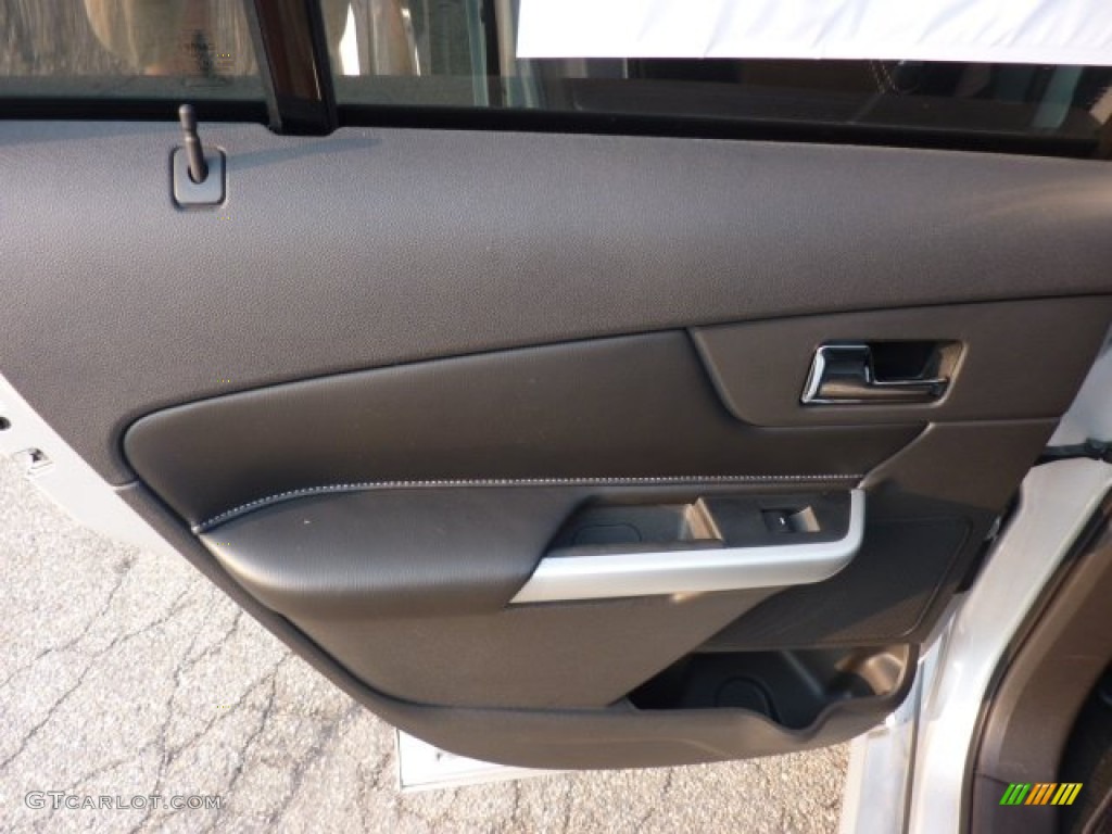 2011 Ford Edge Sport AWD Charcoal Black/Silver Smoke Metallic Door Panel Photo #53772731