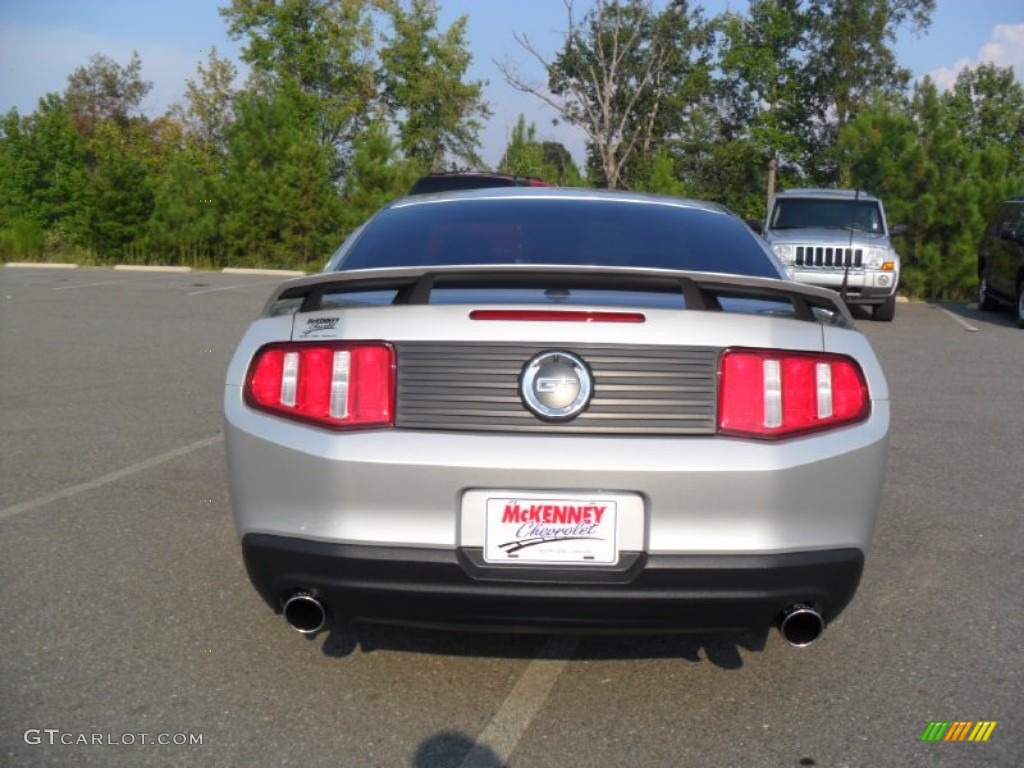 2010 Mustang GT Premium Coupe - Brilliant Silver Metallic / Charcoal Black/Grabber Blue photo #3