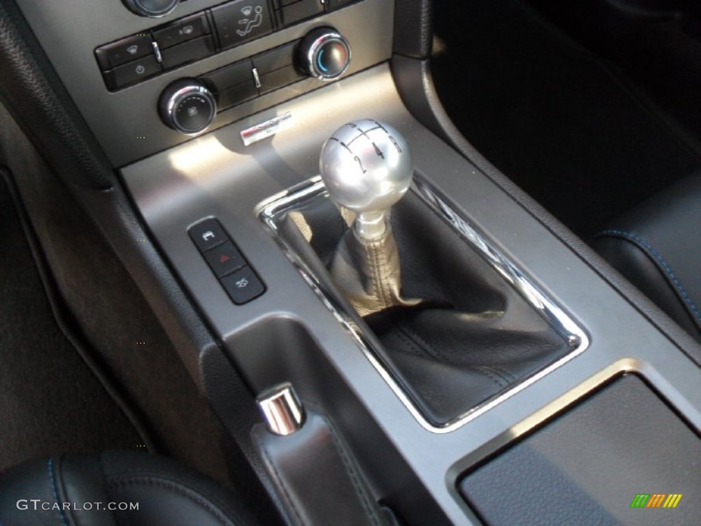 2010 Mustang GT Premium Coupe - Brilliant Silver Metallic / Charcoal Black/Grabber Blue photo #11
