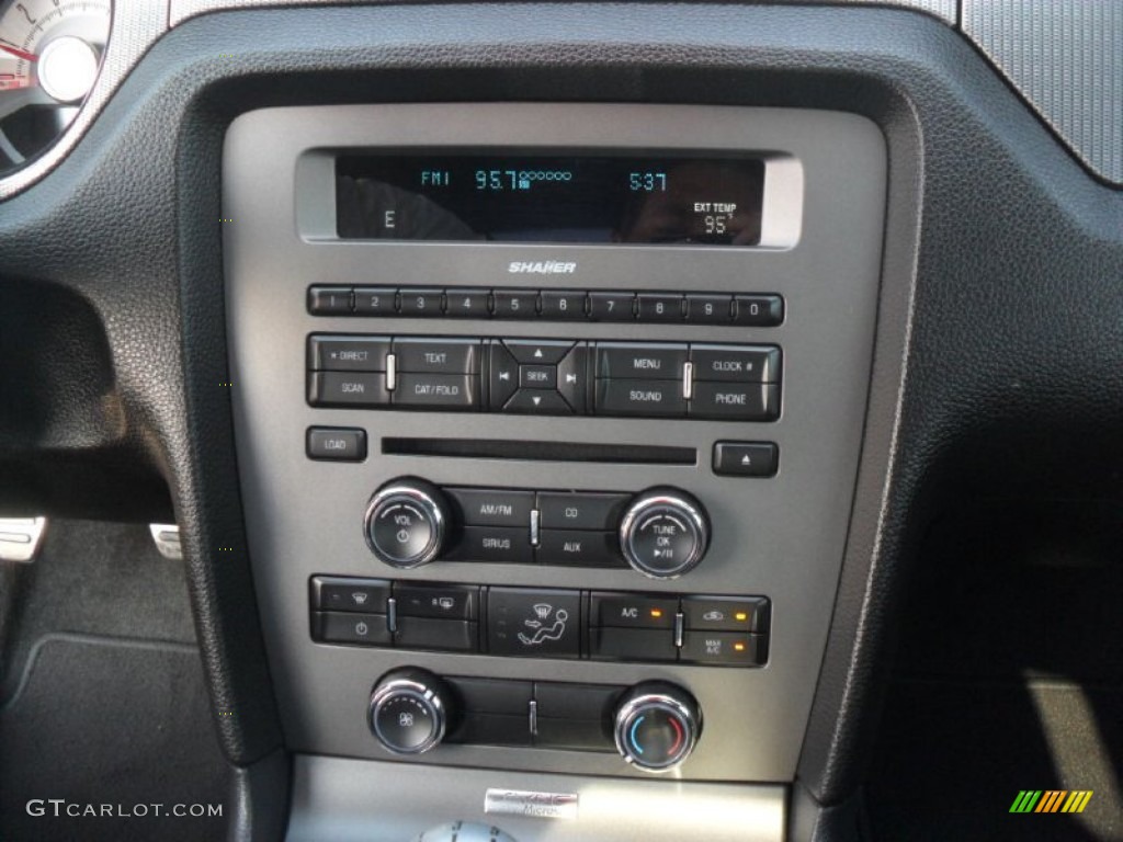 2010 Mustang GT Premium Coupe - Brilliant Silver Metallic / Charcoal Black/Grabber Blue photo #12