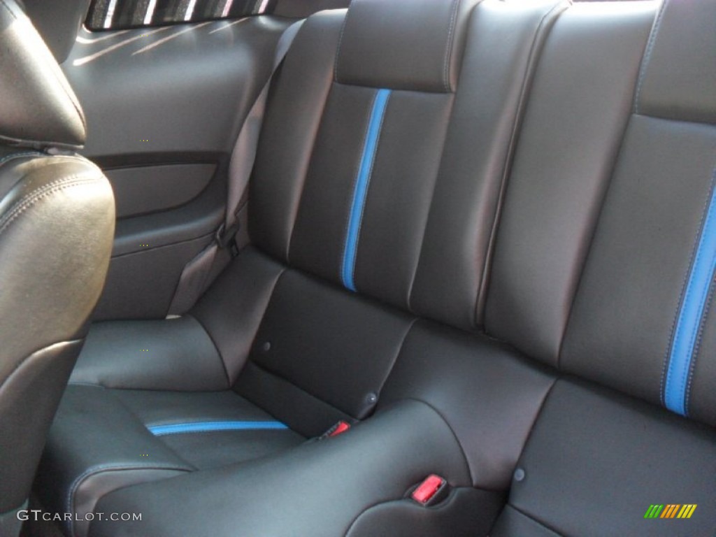 2010 Mustang GT Premium Coupe - Brilliant Silver Metallic / Charcoal Black/Grabber Blue photo #16