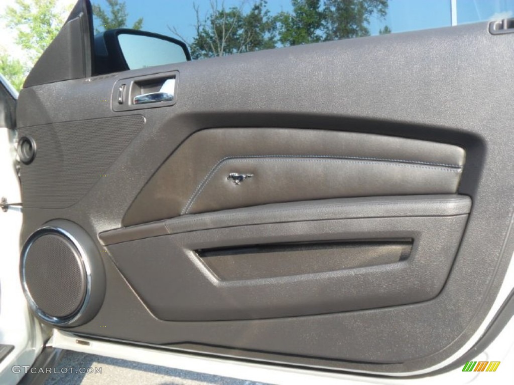 2010 Mustang GT Premium Coupe - Brilliant Silver Metallic / Charcoal Black/Grabber Blue photo #21
