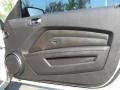 Charcoal Black/Grabber Blue 2010 Ford Mustang GT Premium Coupe Door Panel