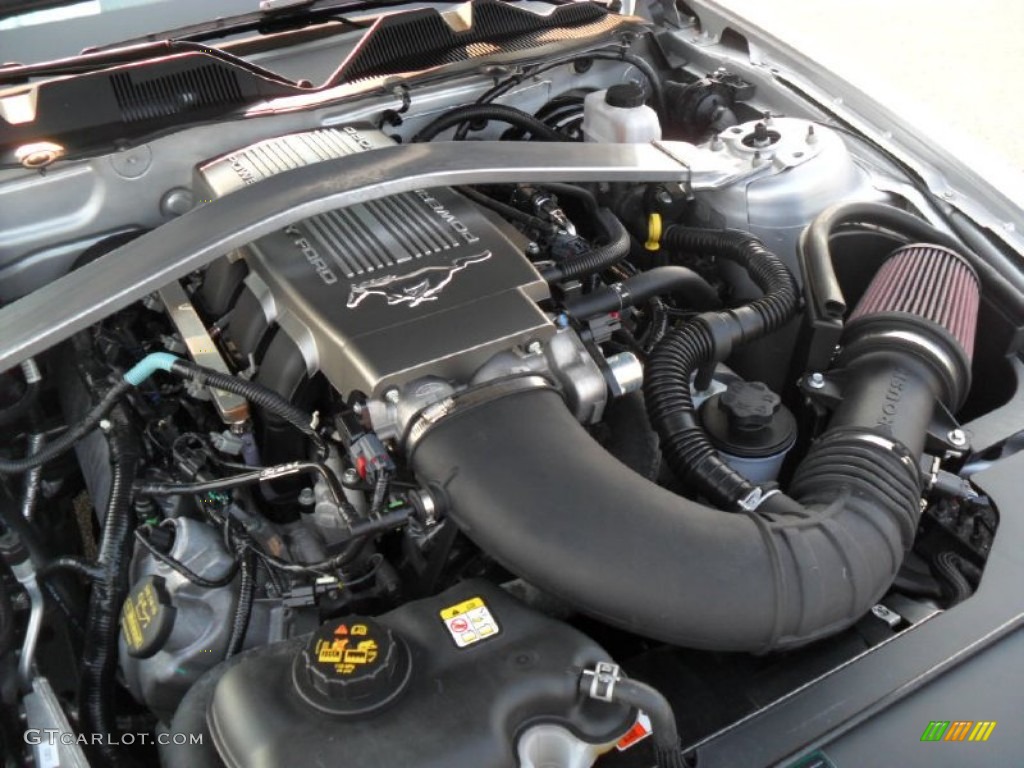 2010 Mustang GT Premium Coupe - Brilliant Silver Metallic / Charcoal Black/Grabber Blue photo #25