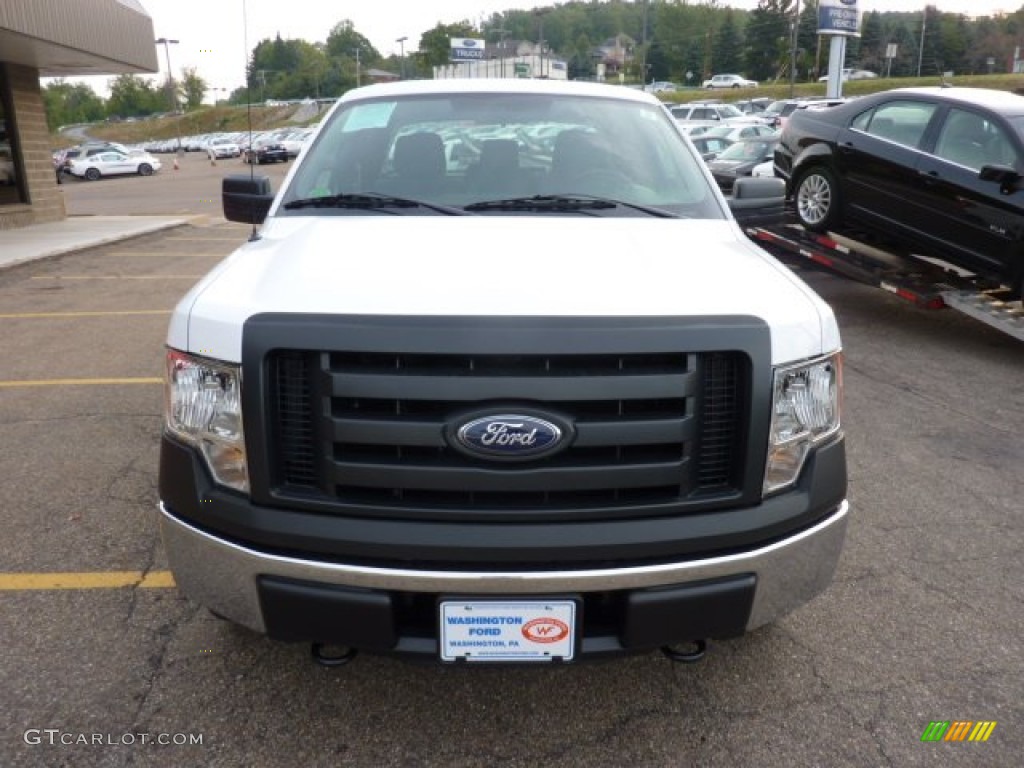 2011 F150 XL SuperCab 4x4 - Oxford White / Steel Gray photo #7