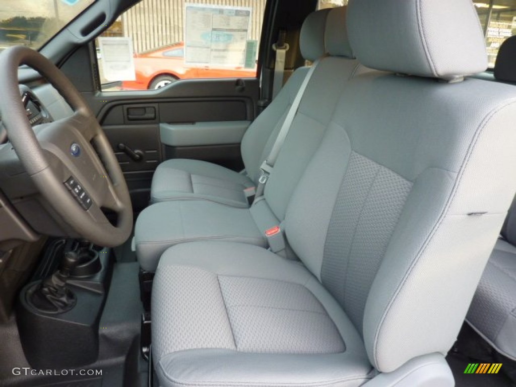 Steel Gray Interior 2011 Ford F150 XL SuperCab 4x4 Photo #53774272