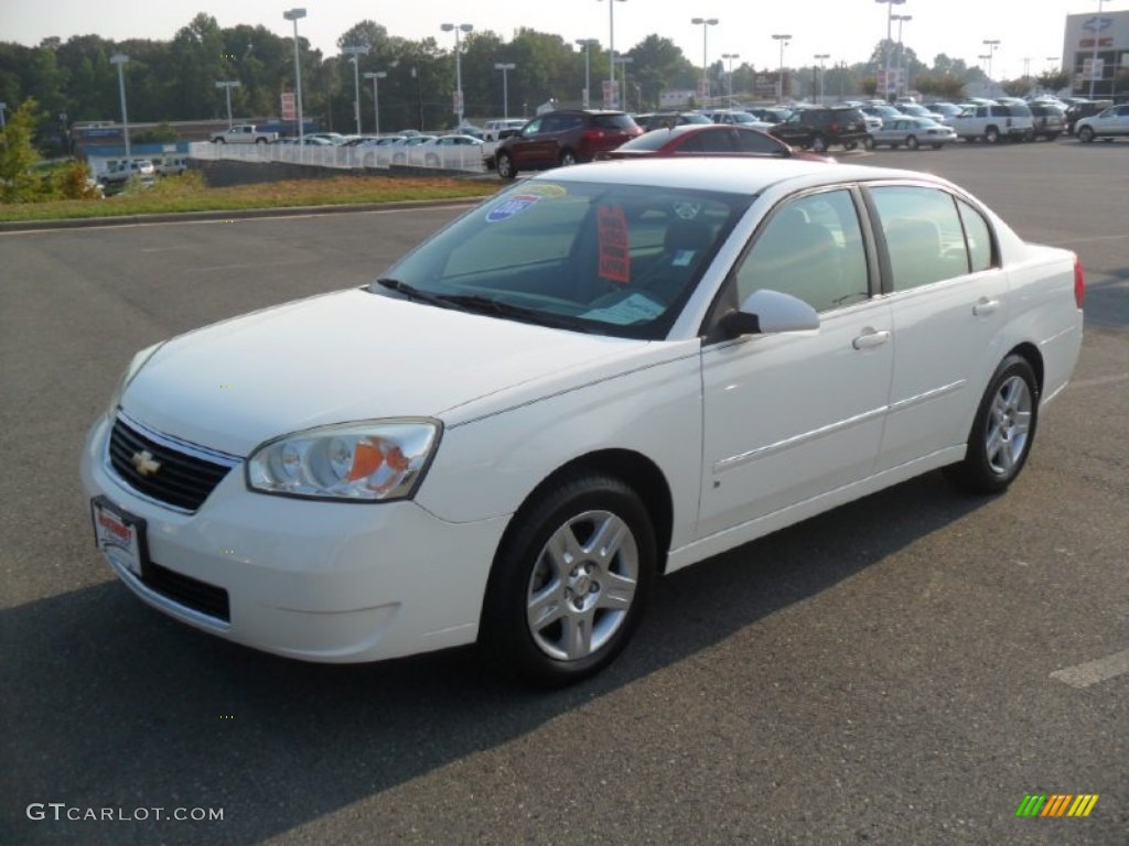 2006 Malibu LT Sedan - White / Titanium Gray photo #1