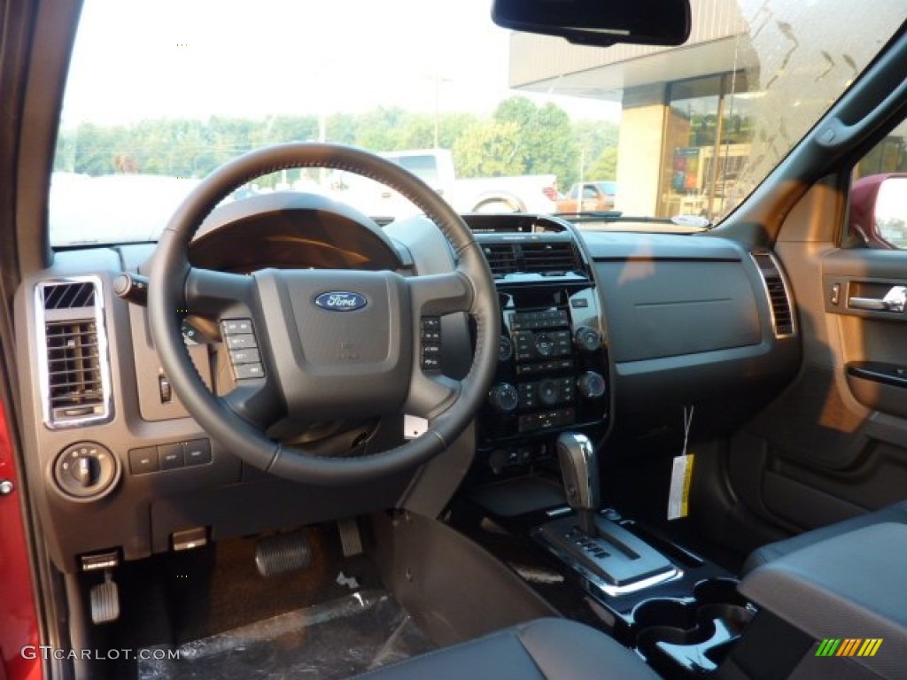 2012 Ford Escape Limited Charcoal Black Dashboard Photo #53774780