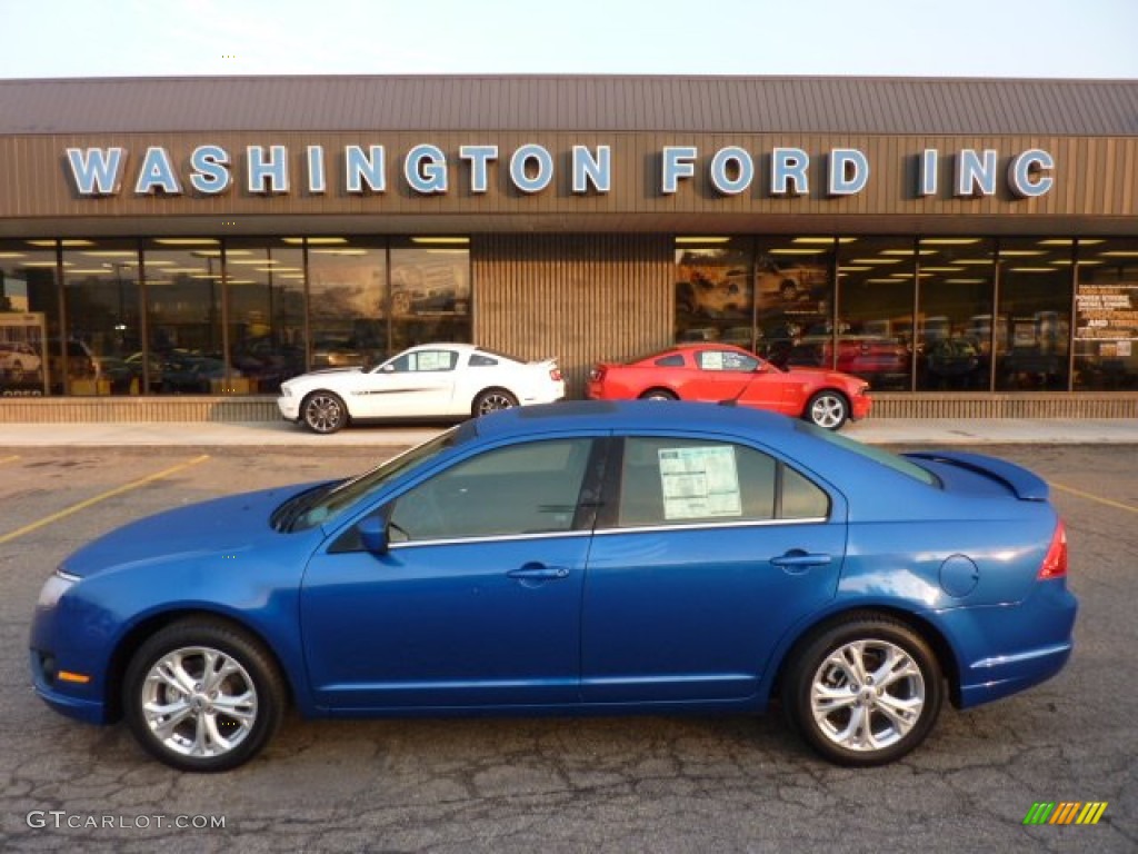 2012 Fusion SE V6 - Blue Flame Metallic / Charcoal Black photo #1