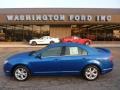 2012 Blue Flame Metallic Ford Fusion SE V6  photo #1