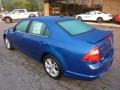 Blue Flame Metallic 2012 Ford Fusion SE V6 Exterior