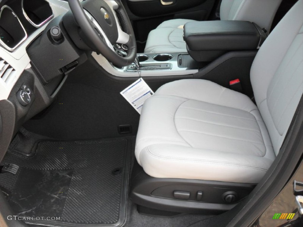 Light Gray/Ebony Interior 2012 Chevrolet Traverse LTZ Photo #53775094