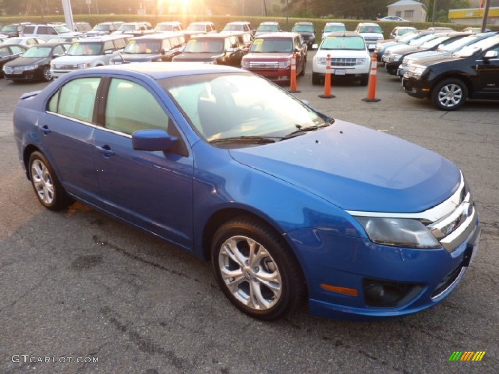 2012 Fusion SE V6 - Blue Flame Metallic / Charcoal Black photo #6