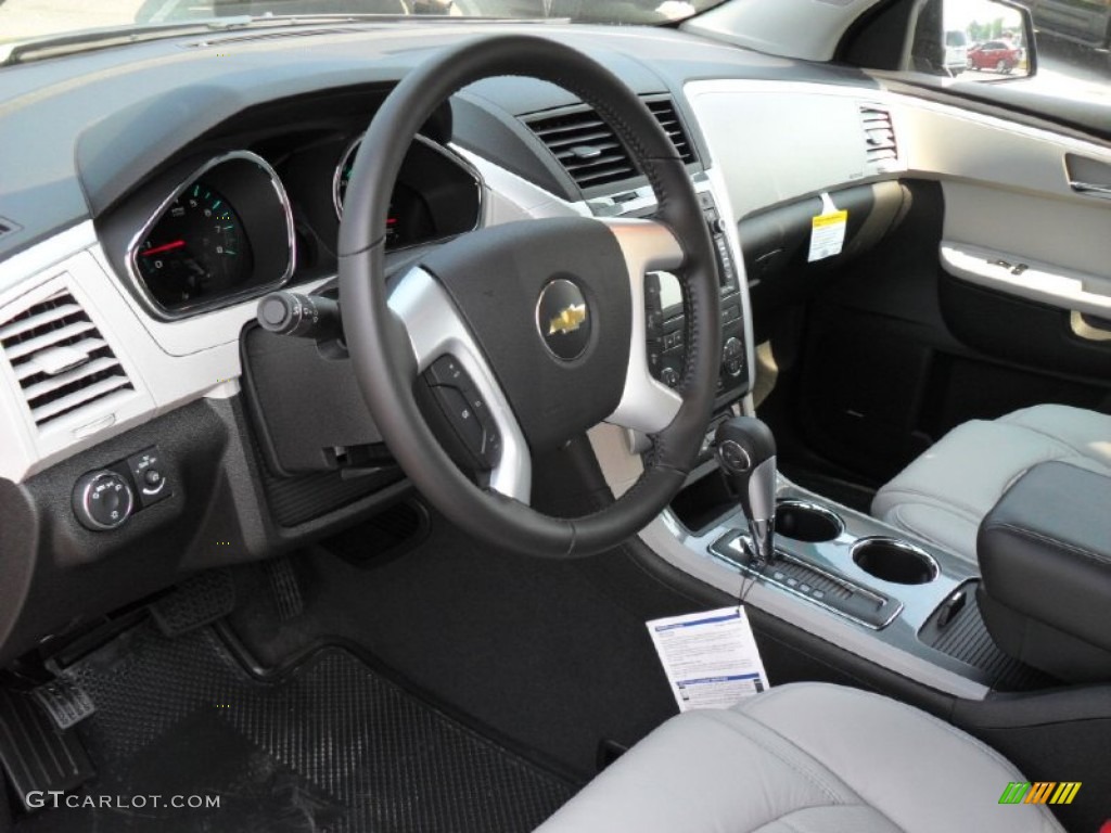 Light Gray/Ebony Interior 2012 Chevrolet Traverse LTZ Photo #53775230