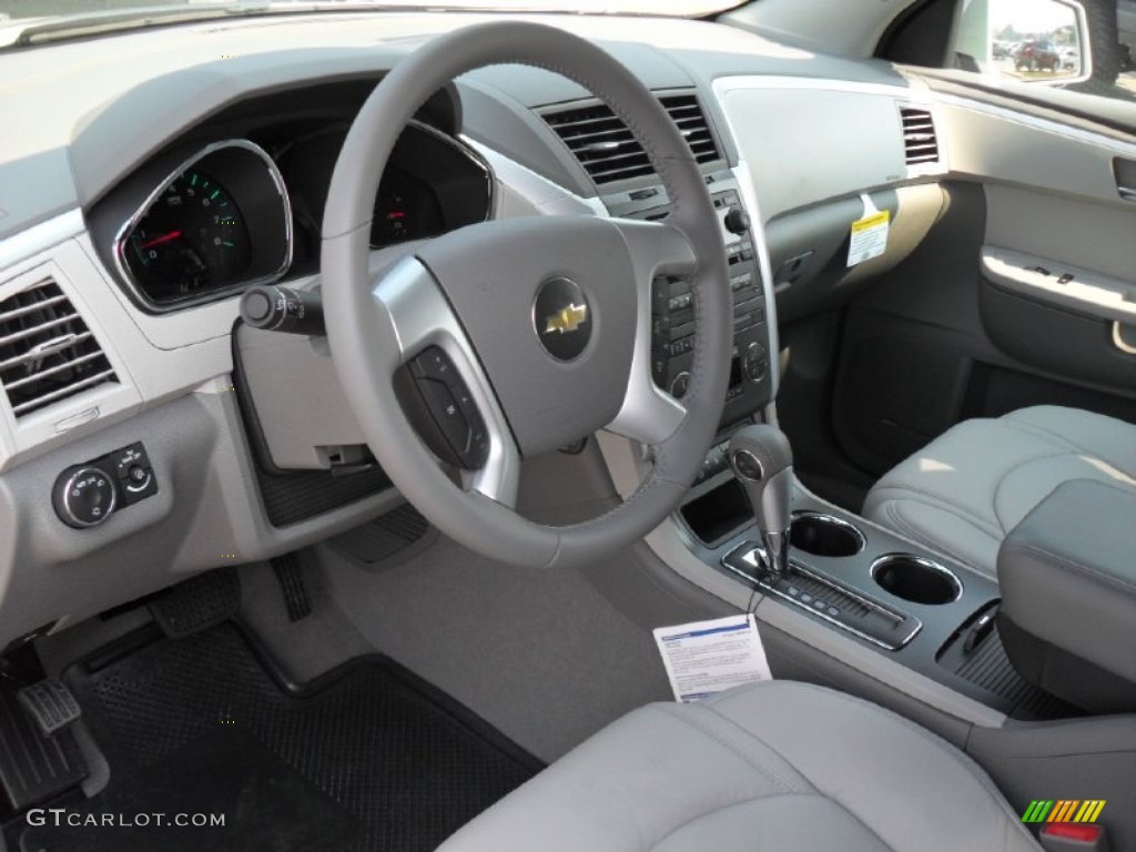 Dark Gray/Light Gray Interior 2012 Chevrolet Traverse LT Photo #53775435