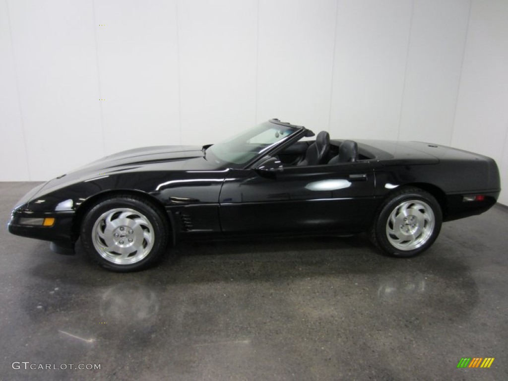 1996 Corvette Convertible - Black / Black photo #3