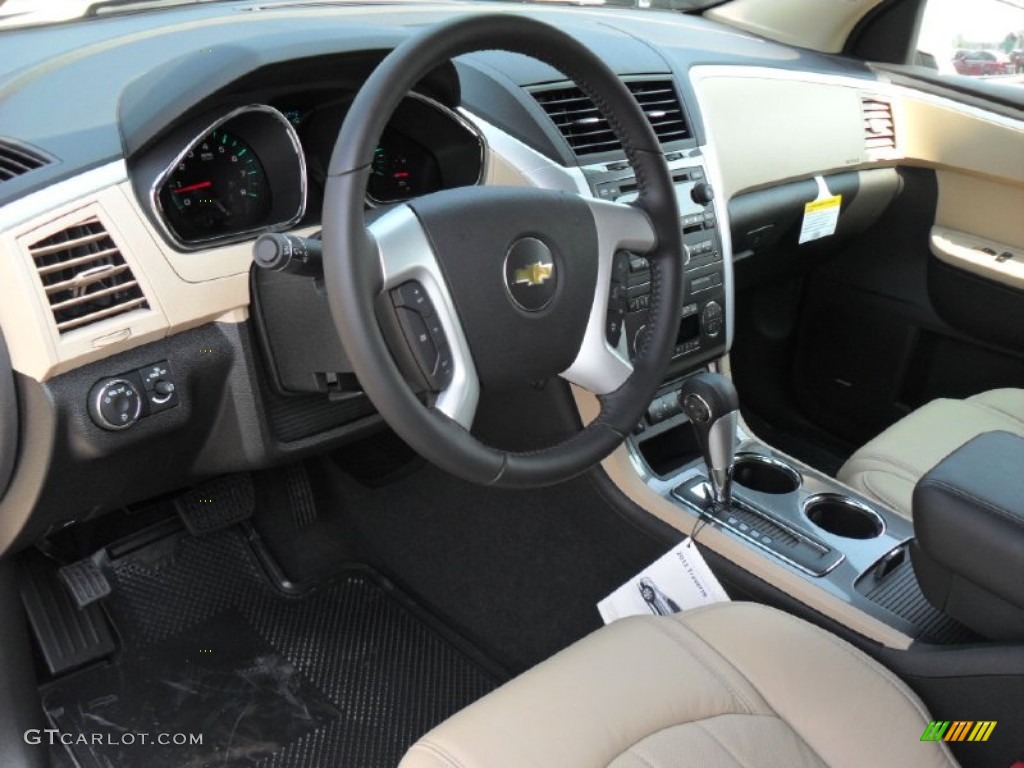 Cashmere/Ebony Interior 2012 Chevrolet Traverse LTZ Photo #53775603