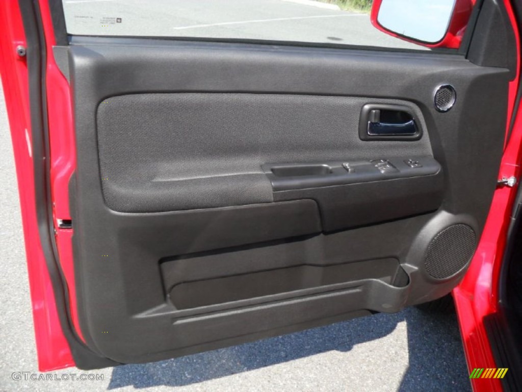 2012 Chevrolet Colorado LT Extended Cab Ebony Door Panel Photo #53776219