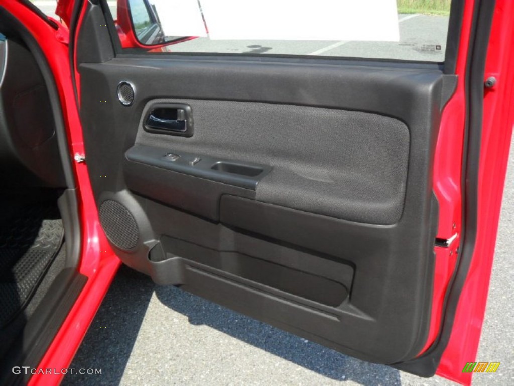 2012 Chevrolet Colorado LT Extended Cab Ebony Door Panel Photo #53776291
