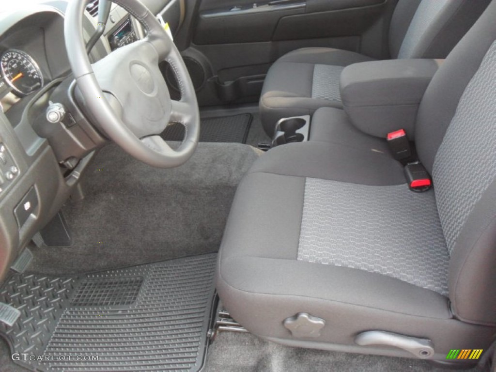 Ebony Interior 2012 Chevrolet Colorado LT Extended Cab Photo #53776354