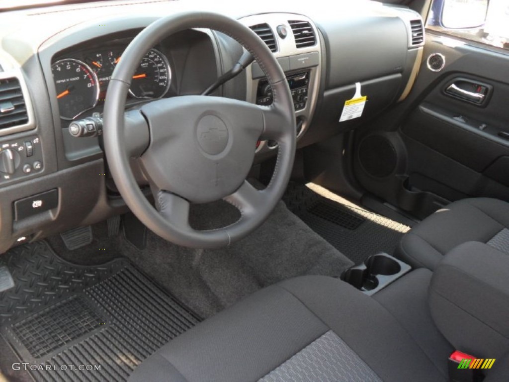 Ebony Interior 2012 Chevrolet Colorado LT Crew Cab Photo #53776693