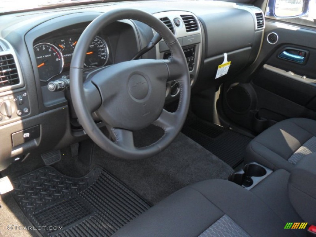 Ebony Interior 2012 Chevrolet Colorado LT Extended Cab Photo #53777242
