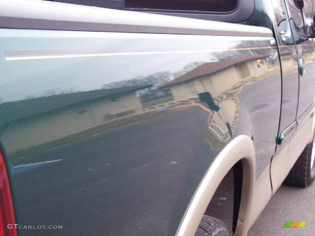 1999 F150 XLT Extended Cab 4x4 - Woodland Green Metallic / Medium Prairie Tan photo #22