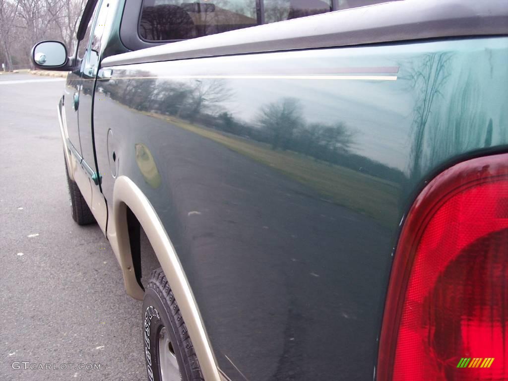 1999 F150 XLT Extended Cab 4x4 - Woodland Green Metallic / Medium Prairie Tan photo #23