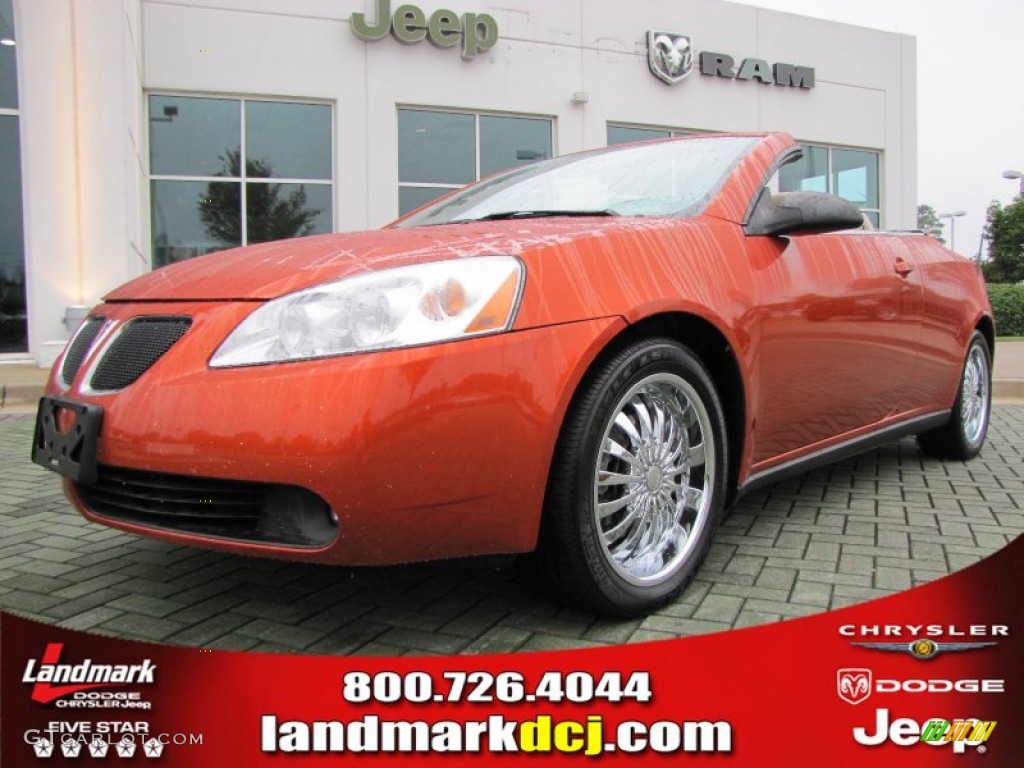 2007 G6 GT Convertible - Sunburst Orange Metallic / Light Taupe photo #1