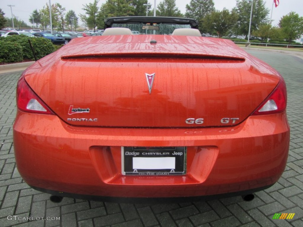 2007 G6 GT Convertible - Sunburst Orange Metallic / Light Taupe photo #4